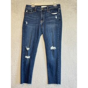 KanCan Womens Jeans Size 29 Blue Distressed Skinny Leg Denim Pants